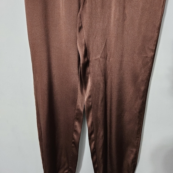 Cami NYC Alex Silk Pants in Chocolate Brown - Picture 5 of 10